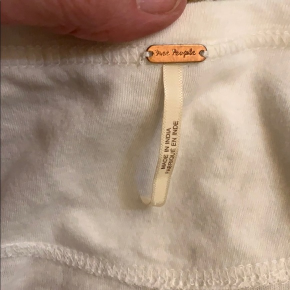 NWOT Free People off wht w/lace top - Picture 5 of 6